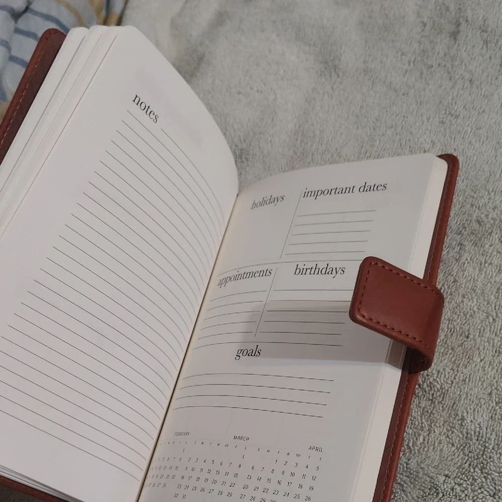 Brown and Blue Weekly Planner Set
